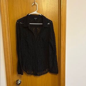 Torrid Black Lace Blouse